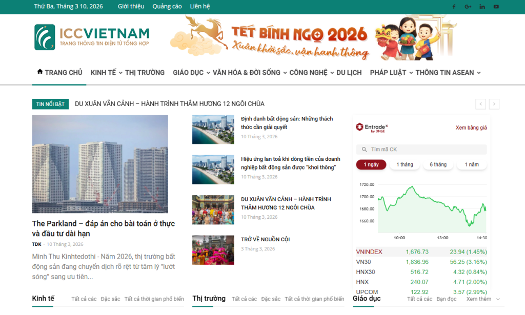 Website Báo Điện Tử – ICC Việt Nam