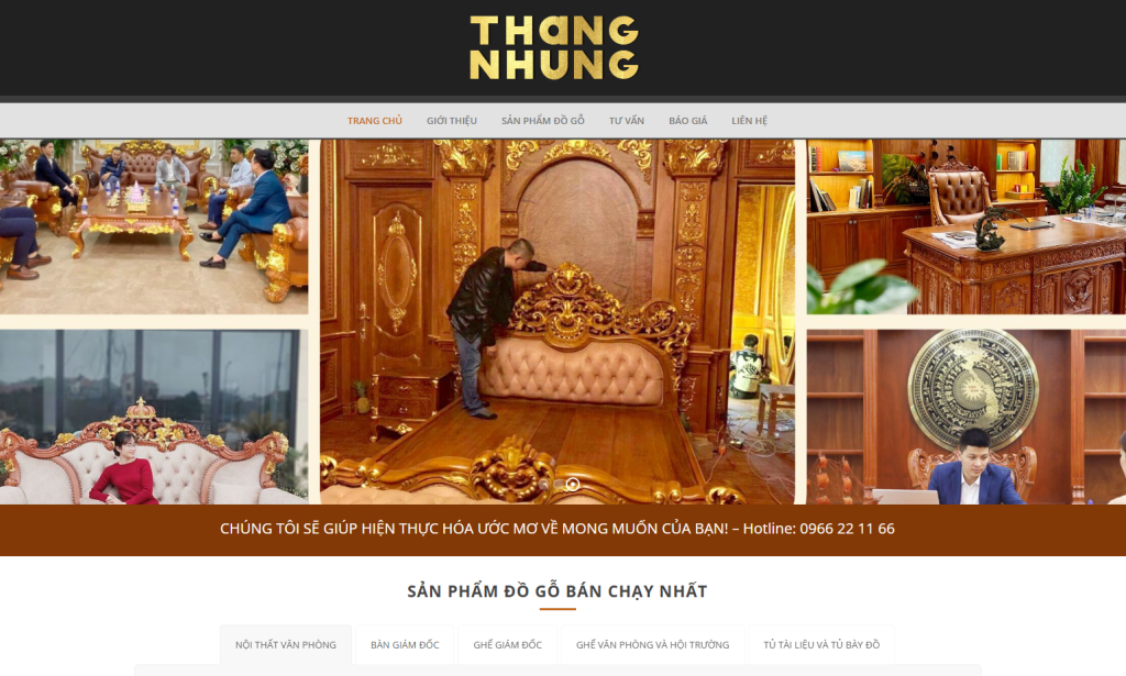 Thiết Kế Web – ĐỒ GỖ THANG NHUNG
