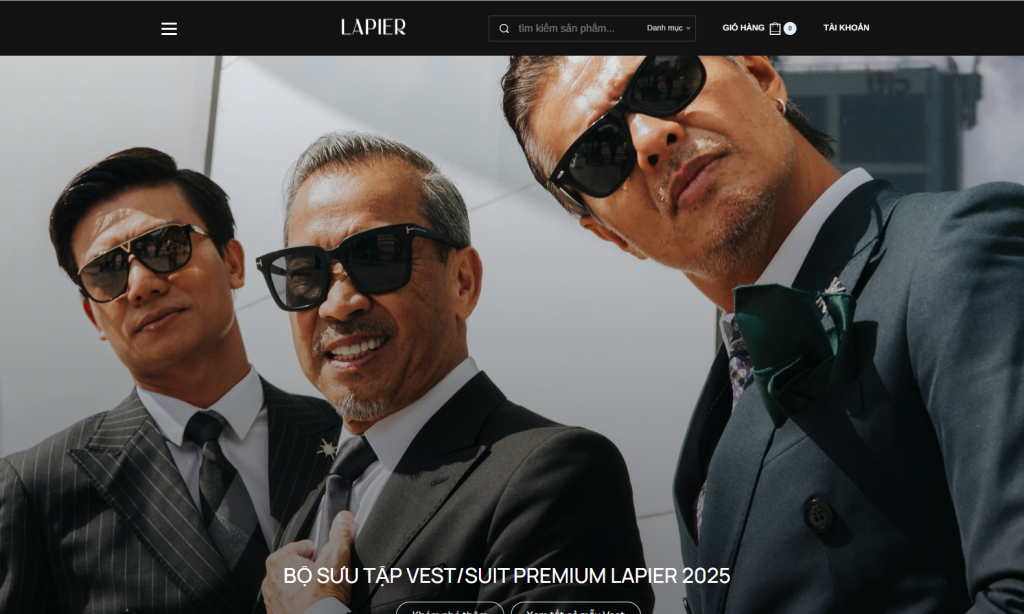 Thiết Kế Web – Thời Trang Nam Lapier