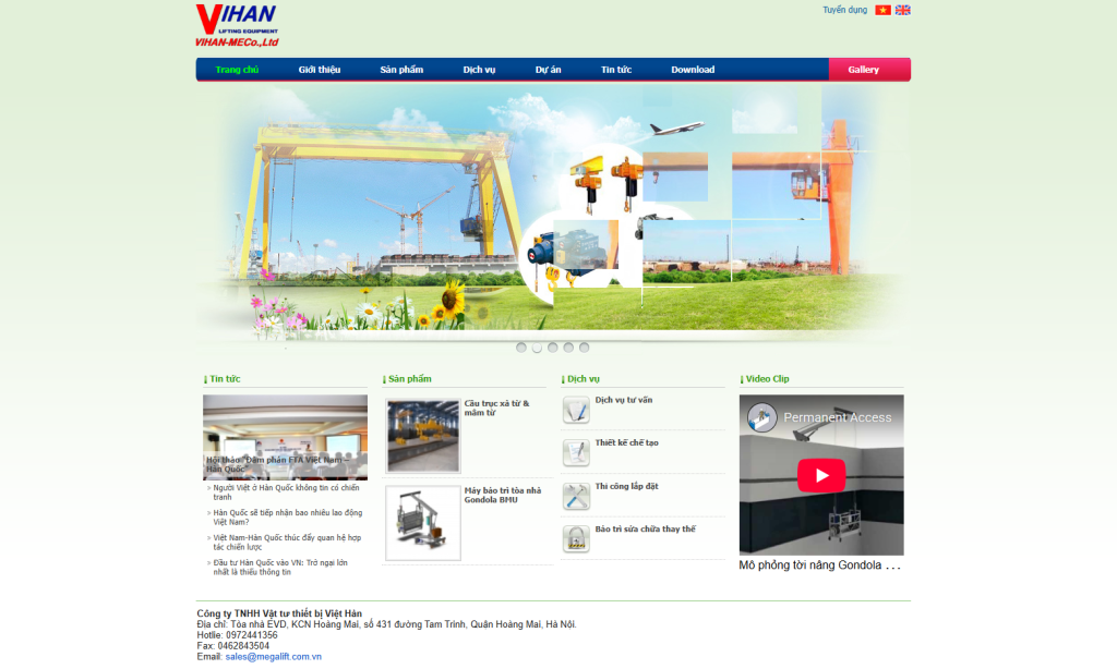 Thiết Kế Web – Công Ty Megalift