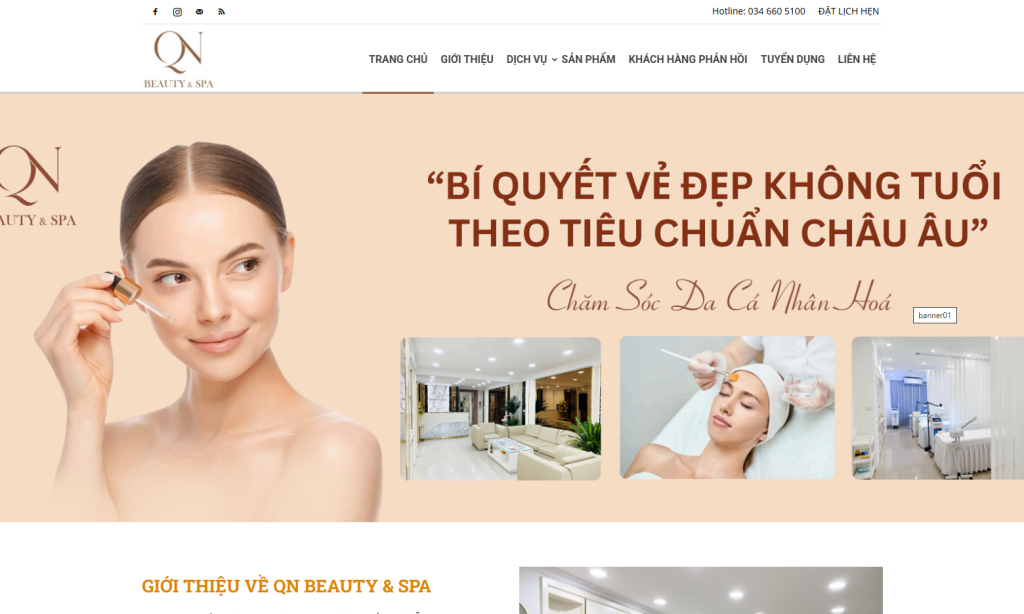 Website Thẩm Mỹ Viện – QN Beauty & Spa