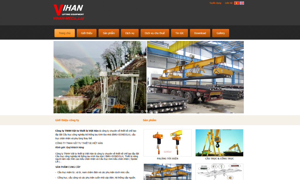 Thiết Kế Web – Công Ty Vật tư thiết bị Việt Hàn